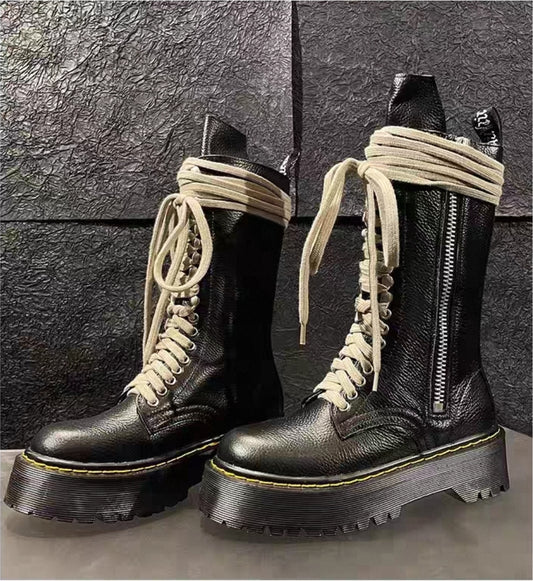 2025 Viral Chunky Combat Boots – Short & Tall Versions