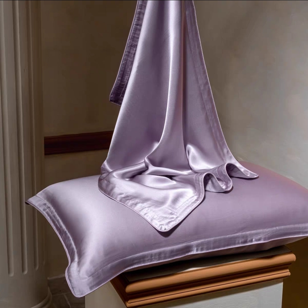 Luxury silk pillowcases with breathable natural back, 40 momme silk