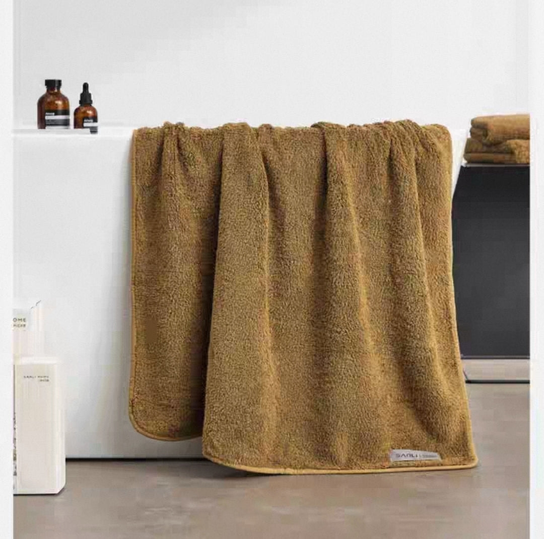 800G Thick Egyptian Cotton Bath Towel – Ultra-Absorbent, Baby-Safe, 100% Natural Cotton - 2-Piece Set