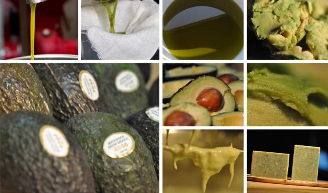 Avocado milk soap bar made with raw organic ingredients