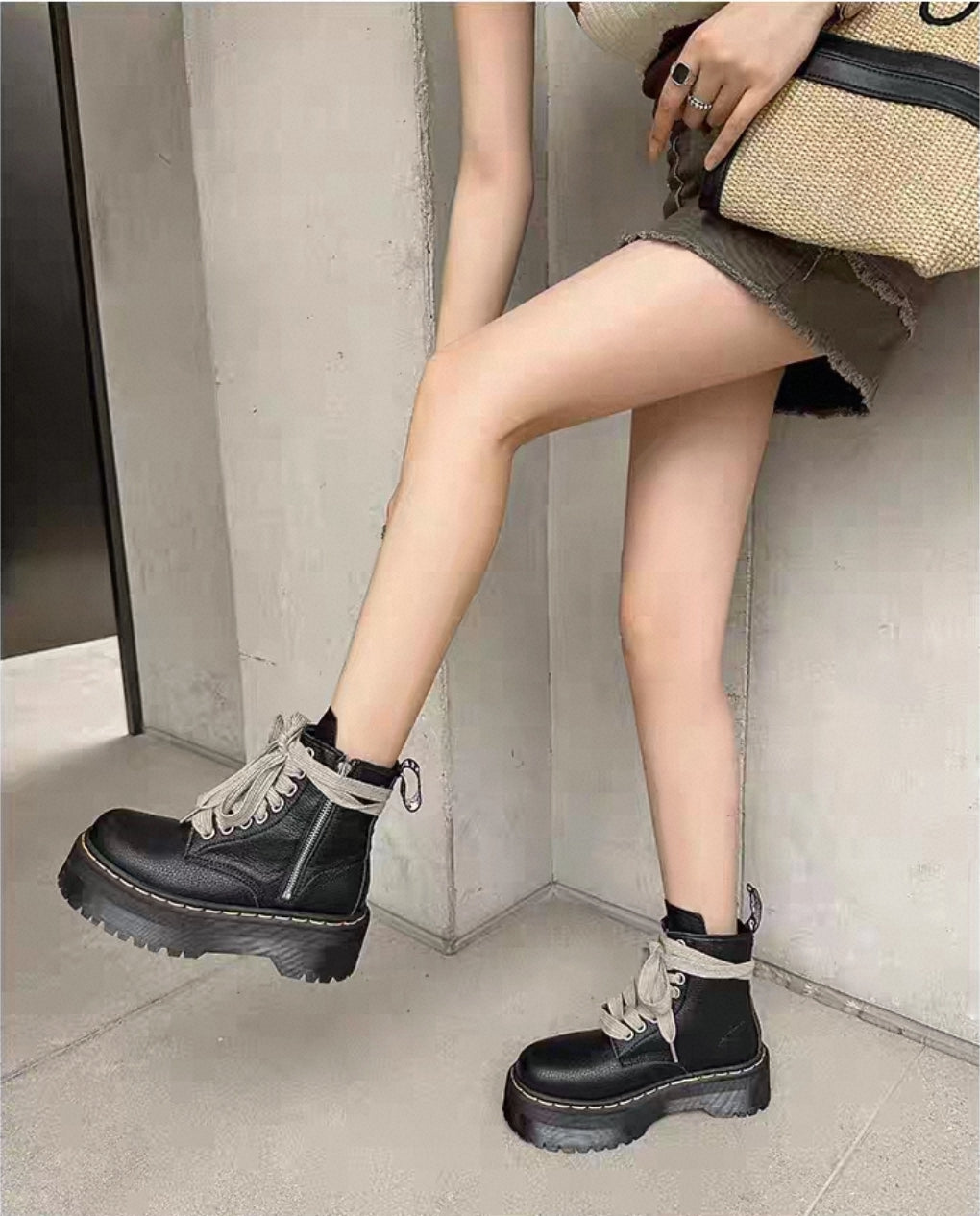 2025 Viral Chunky Combat Boots – Short & Tall Versions