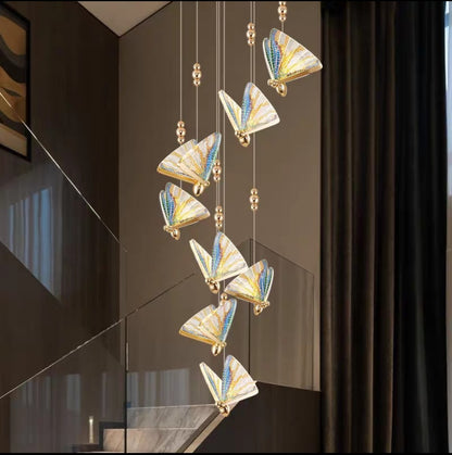 Luxury Abalone Crystal Chandelier – Gold LED Ceiling Light for Dining Room, Living Room, Bedroom