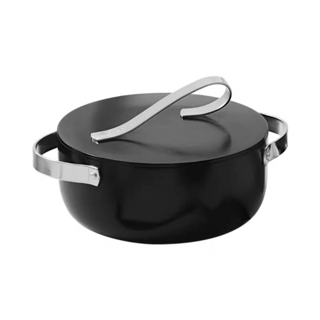 Modern Non-Stick Saucepan with Stainless Steel Handle