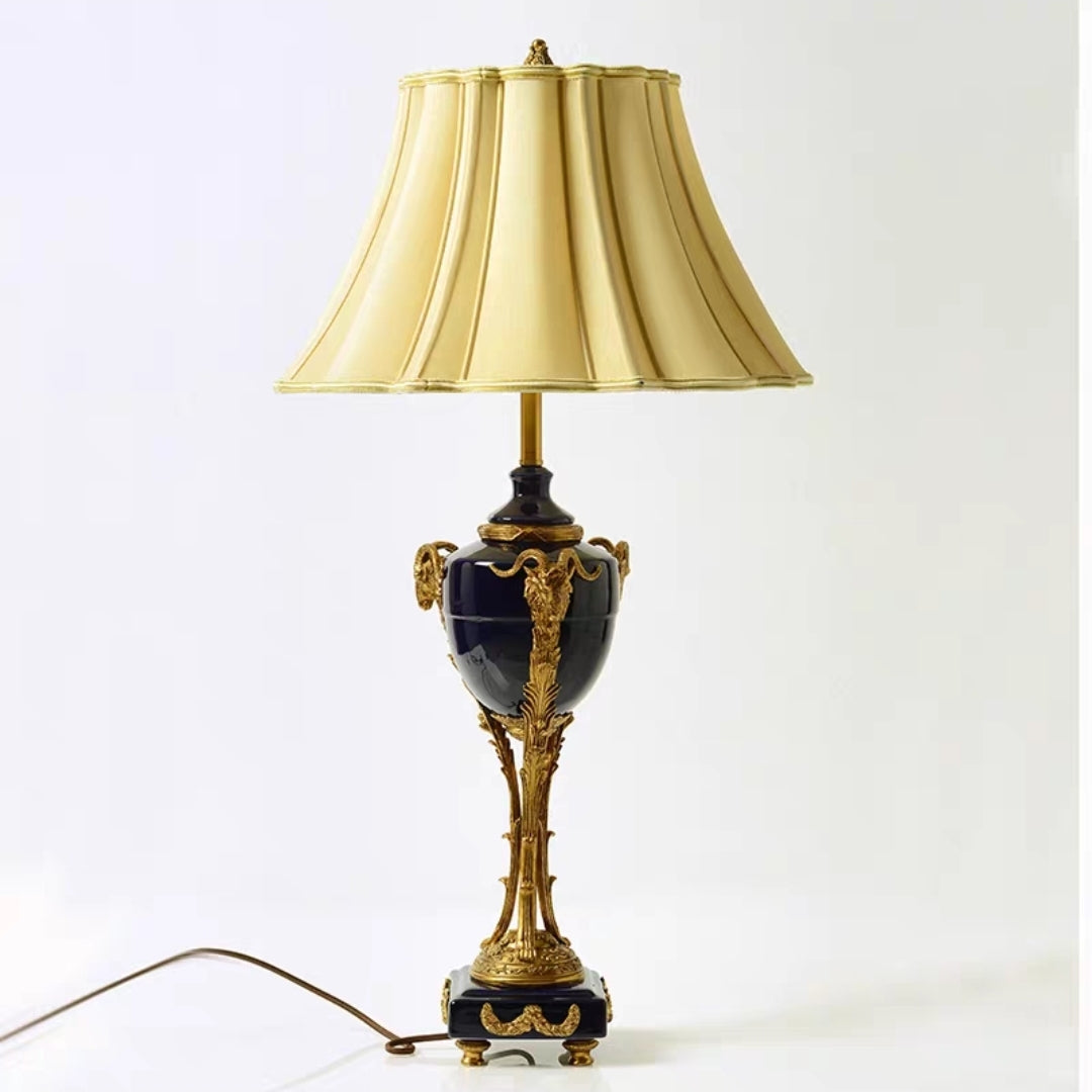 Porcelain Lamps with Fabric Shades – Classic Vintage Style