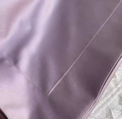 120S Long-Staple Fitted Bedsheet Cotton and 100S Pillowcase Cotton Pair – Silky Soft, Breathable, Luxury Finish