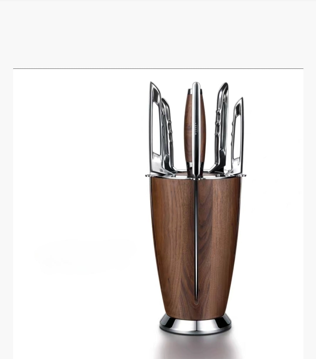 Luxury walnut knife for chefs